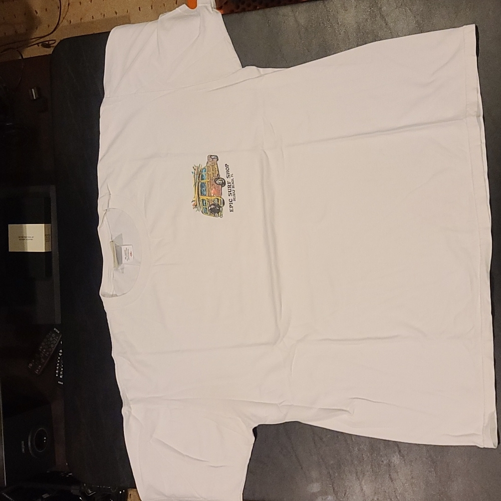 Custom Epic Surf Shop FL graphic T-shirt white XXL